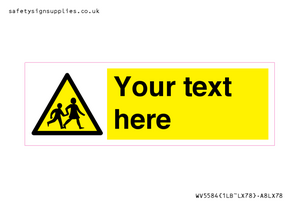 Custom Warning children Sign